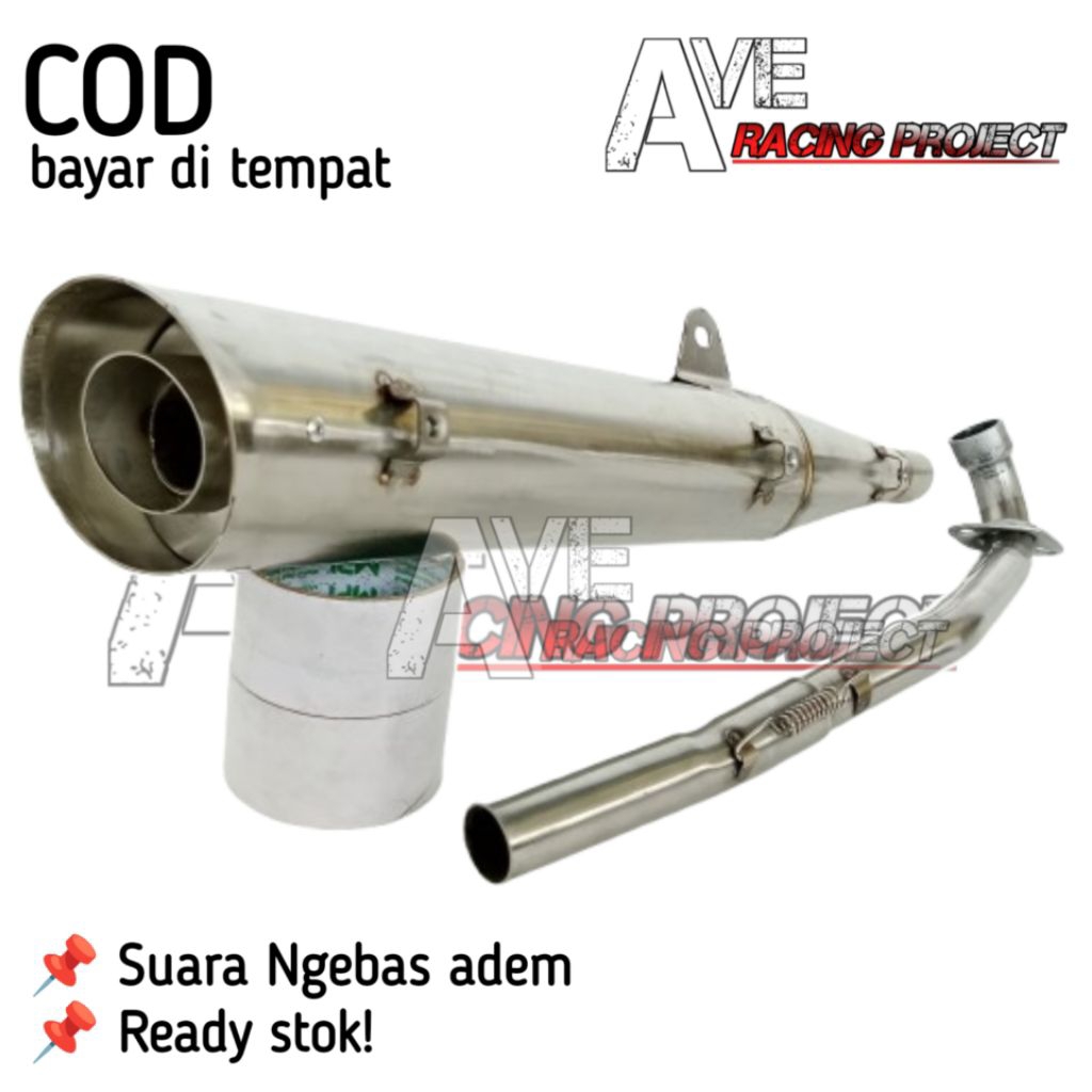 KNALPOT TSUKIGI STANDAR RACING KHARISMA KIRANA 125 SUPRA X125 2004-07 SUPRA FIT NEW 100