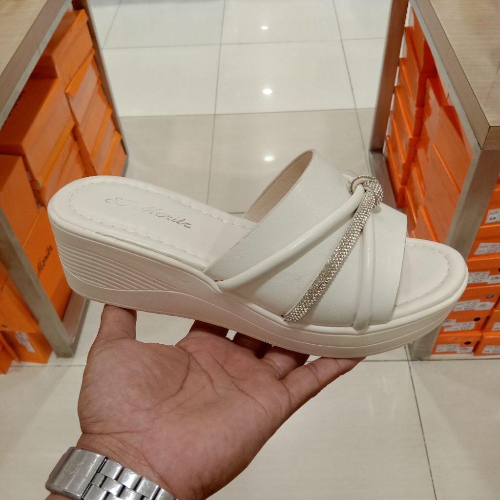 ST MORITZ SANDAL WEDGES WANITA ANGGUN ORIGINAL