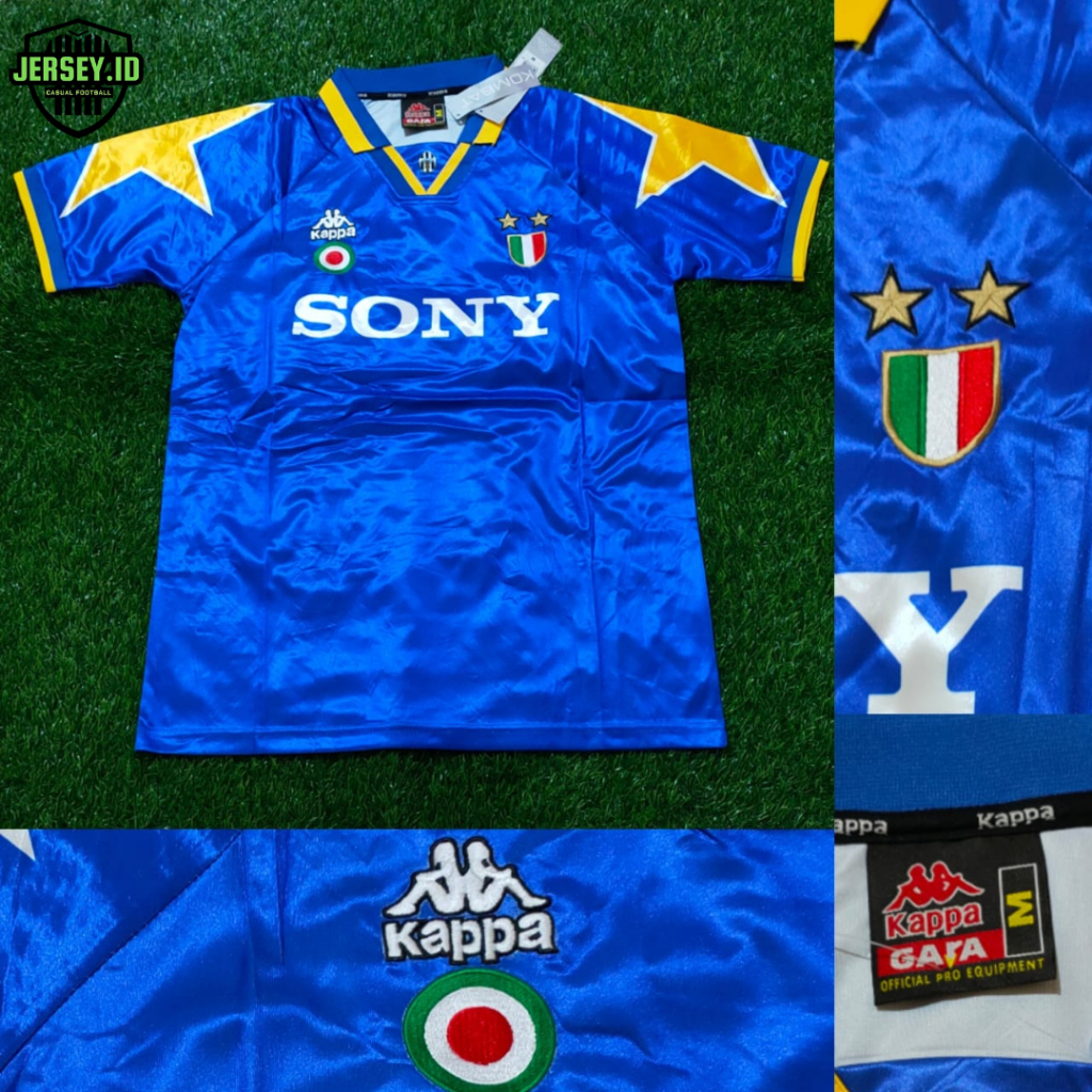 Jersey Retro Vintage Juventus Away  1997-1998 Jersey Pria Dewasa Premium