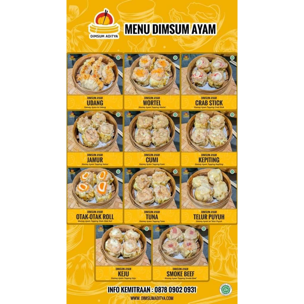 

Dimsum SUPER isi 50pcs/1Pack MIX Varian toping bisa request, FREE SAOS RACIKAN PREMIUM
