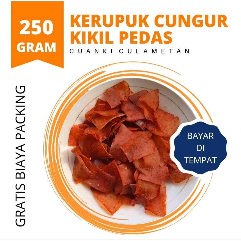 

KERUPUK CUNGUR ATAU KIKIL MENTAH [ RASA PEDAS