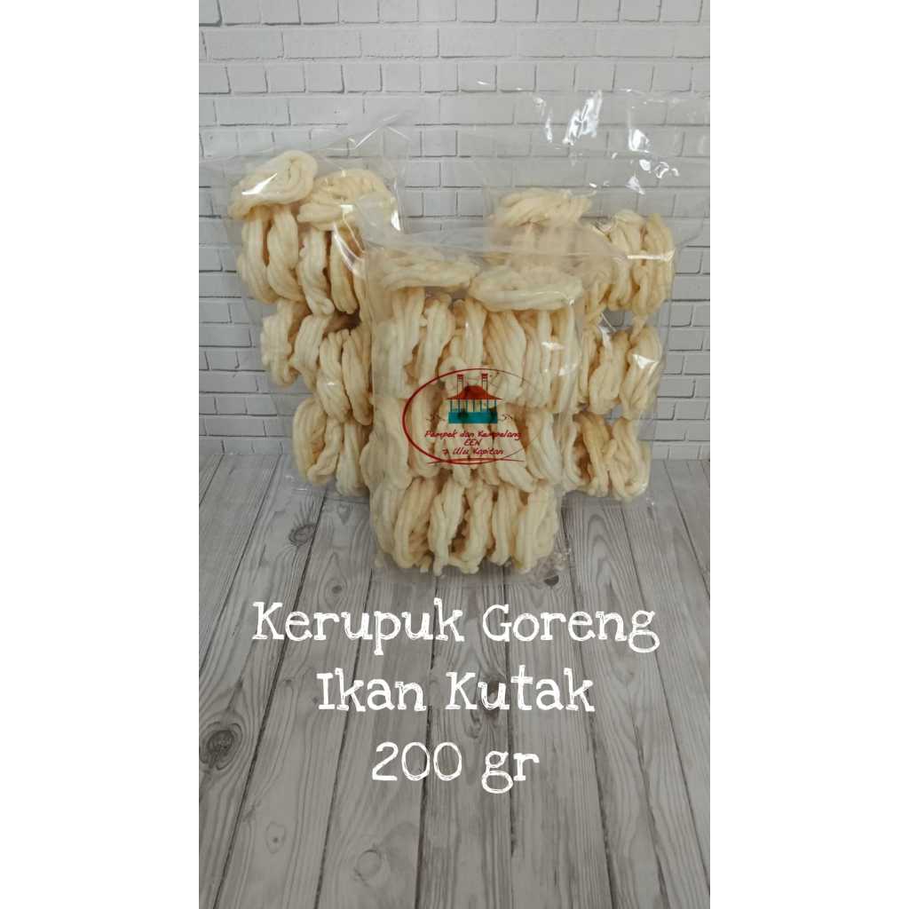 

Kempelang Kerupuk GORENG SANGKU / SANGGUL Ikan Kutak / Putak / Anak Belido Asli Palembang