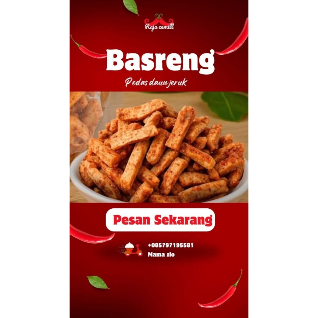 

Basreng pedas daun jeruk/basreng original daun jeruk