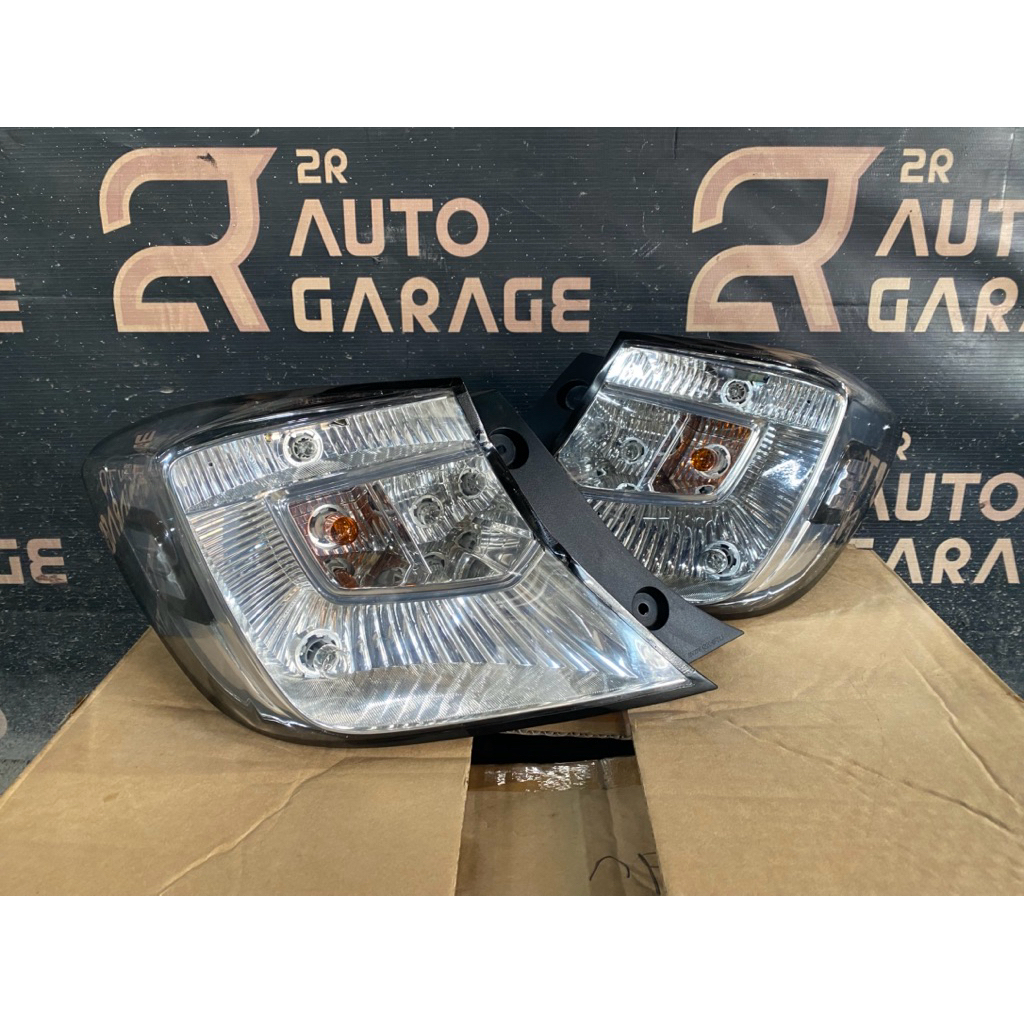 Stoplamp lampu belakang brio custom albino Clear bening