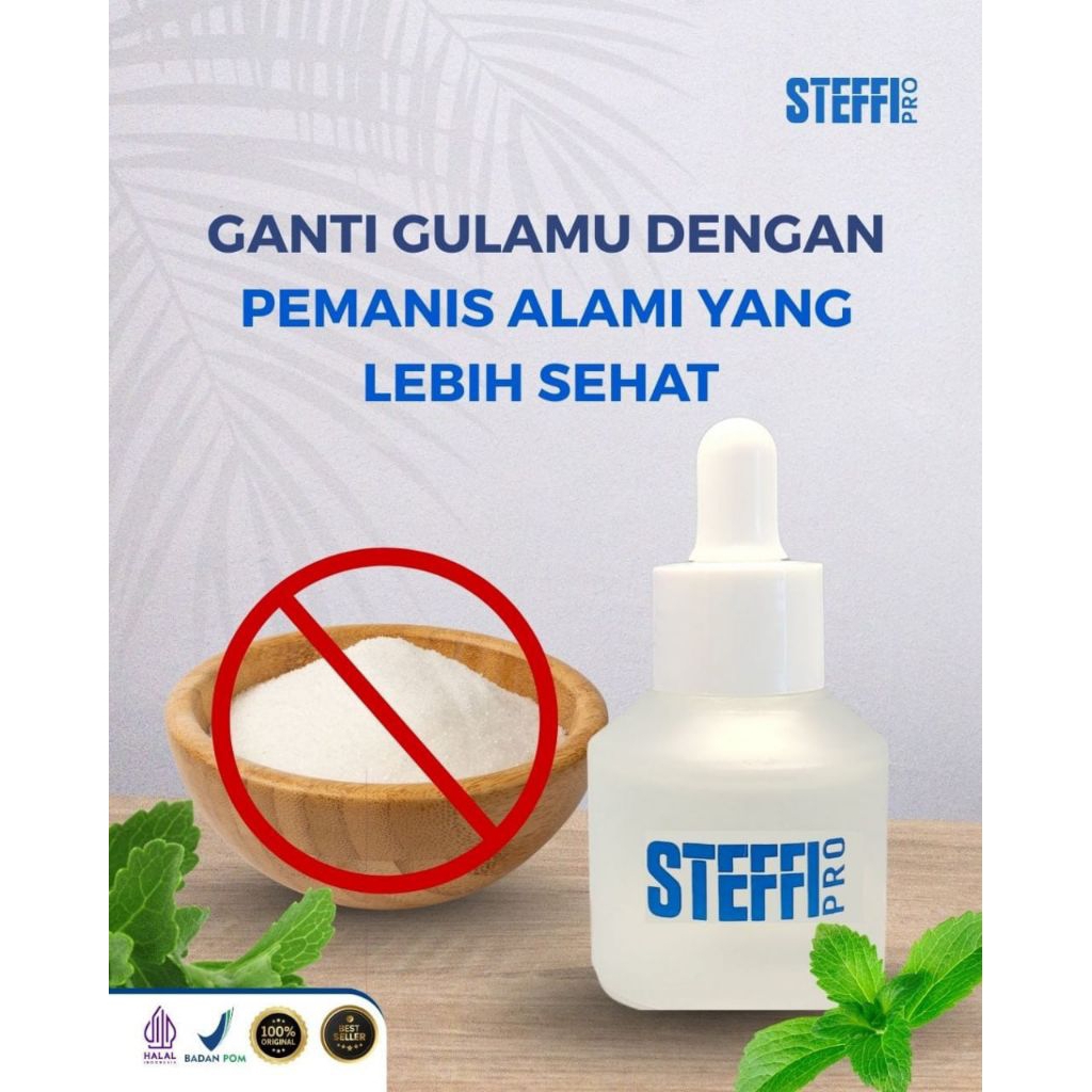 

STEFFI PRO Asli Original Pemanis Alami Pengganti Gula - 0 kalori by BP Group