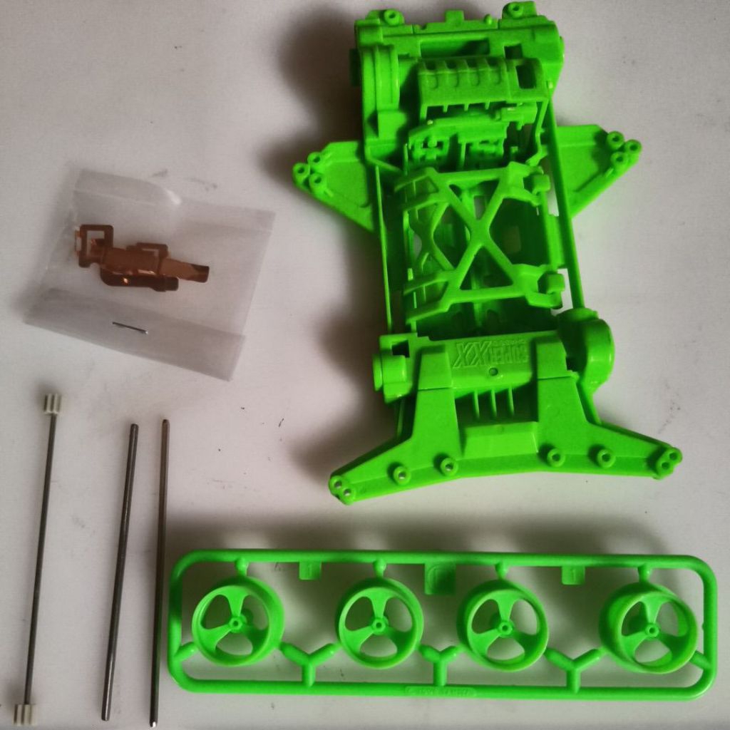 tamiya chasis super xx hijau edition