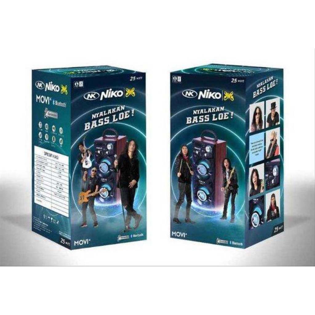 ✅ Speaker Bluetooth NIKO MOVI 5 (Bisa Karaoke)