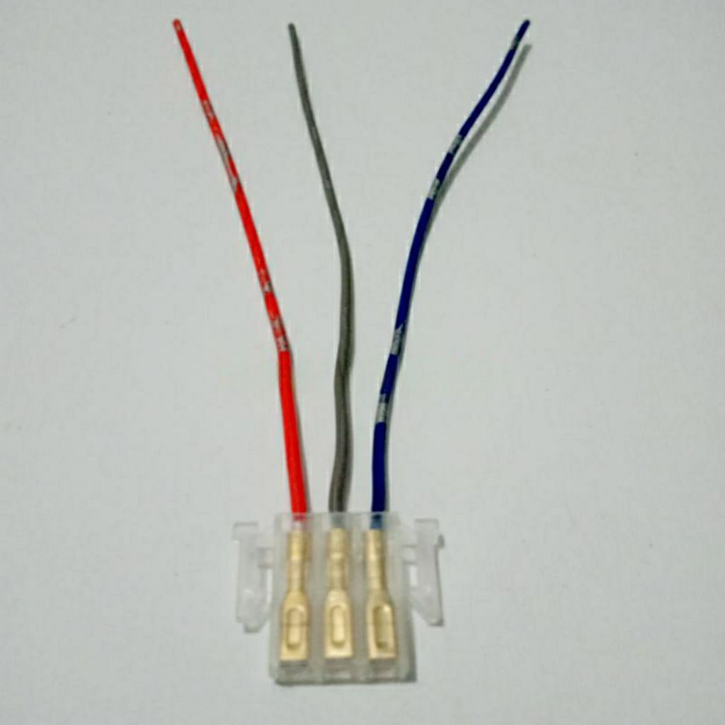 Soket Tombol Motor 3pin 3kabel