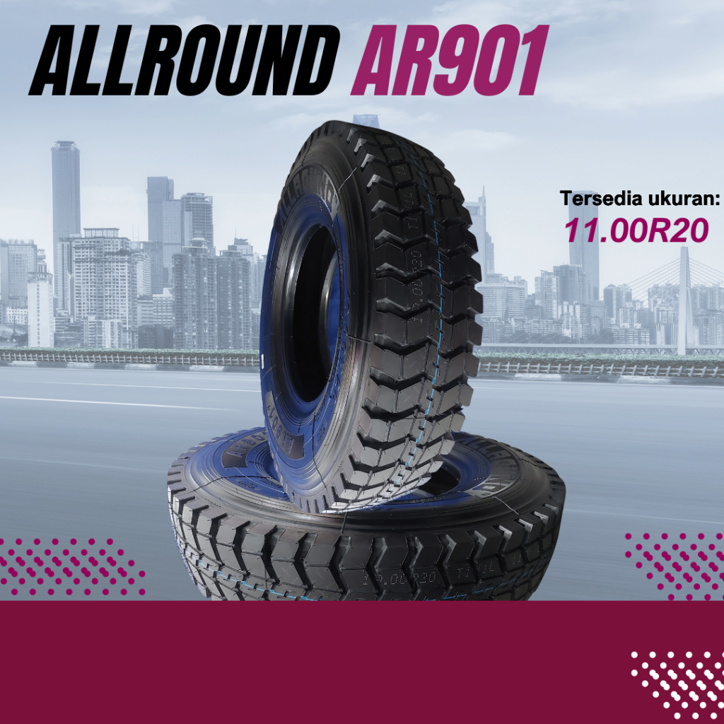BERLIAN BAN ALLROUND Ban Truck 11.00R20 AR901 18PR ban truk
