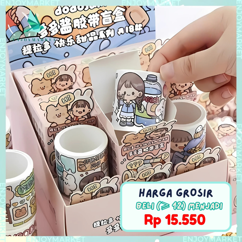 

Masking Tape Aesthetic Washitape Deco Buku Jurnal Black And Colour TLD102