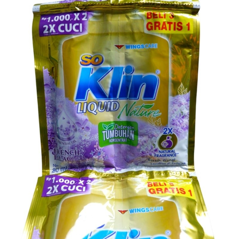 Soklin Liquid sachet cair kemasan 1000