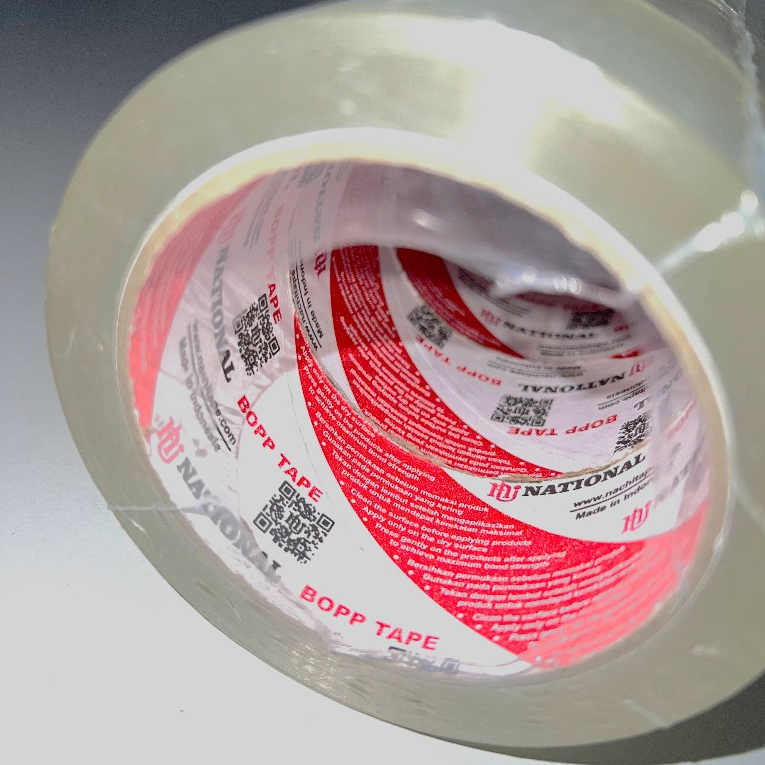 

Isolasi Bening Dos/Packing Warna Transparan 2 Inch Merk National