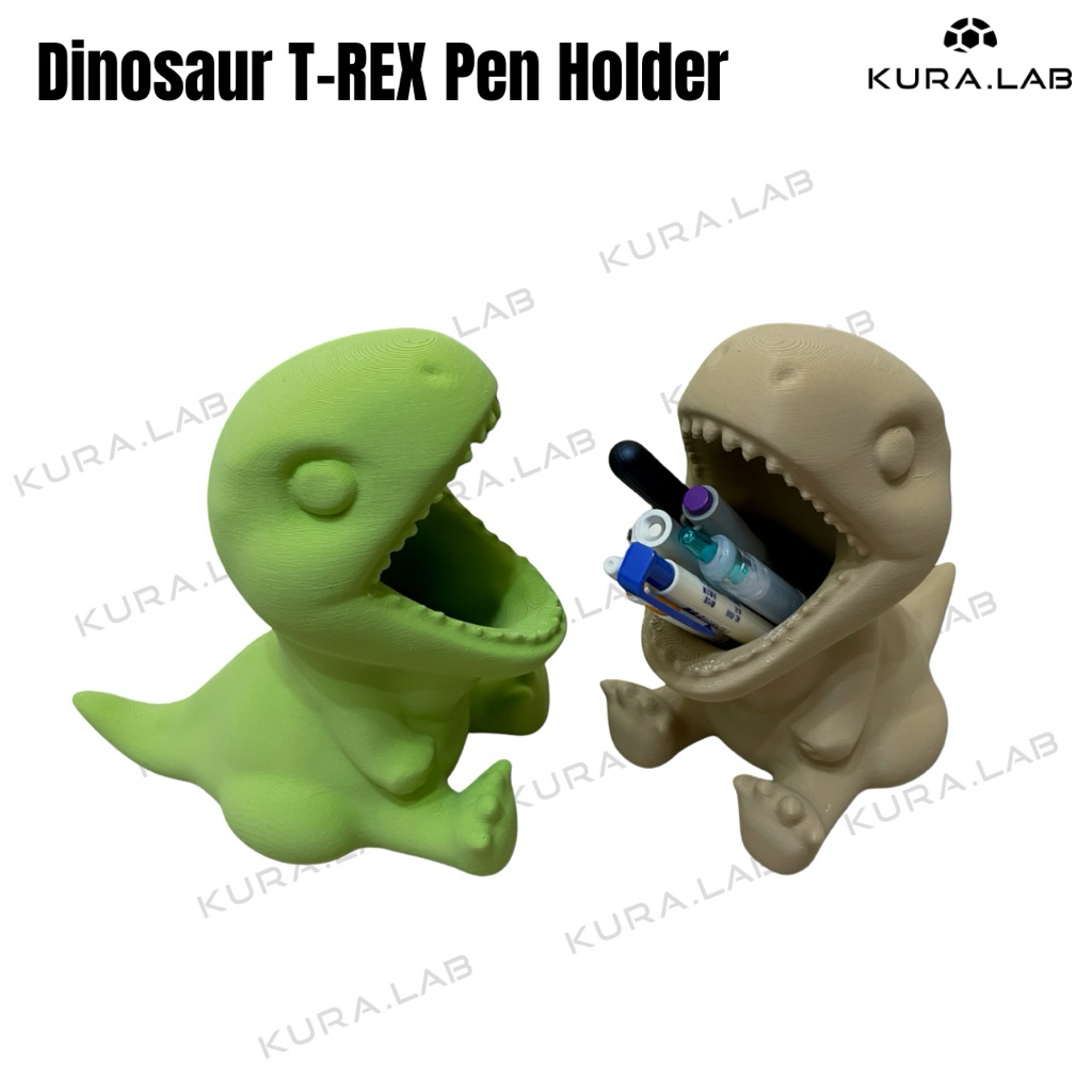 

Dinosaur T-REX Pen Holder | Tempat Pensil Lucu Aesthetic Meja Belajar – [KURA.LAB]