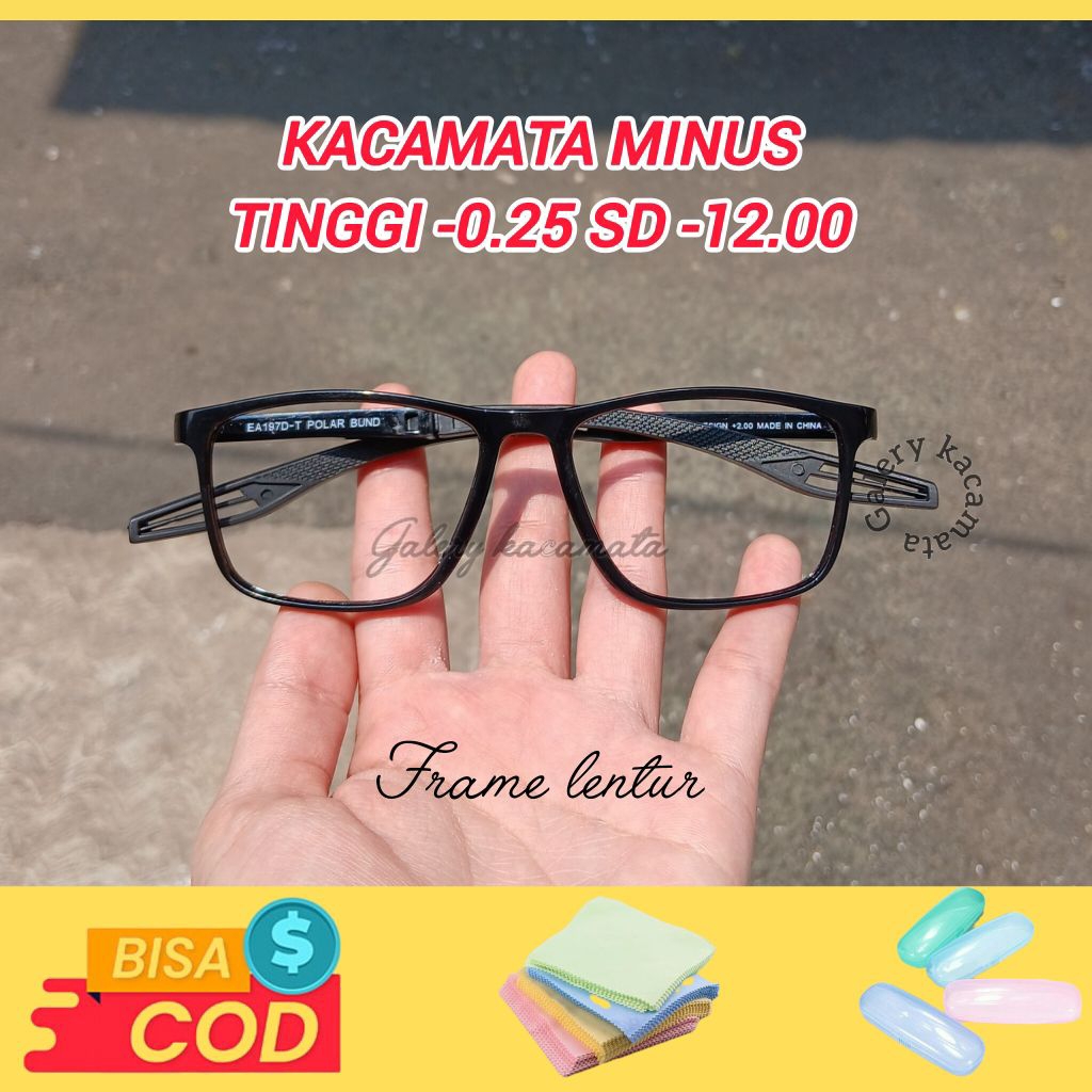 Kacamata Minus Tinggi -0.25 sd -12.00 Kacamata Minus Pria dan Wanita Kacamata Rabun Jauh Kacamata Mi