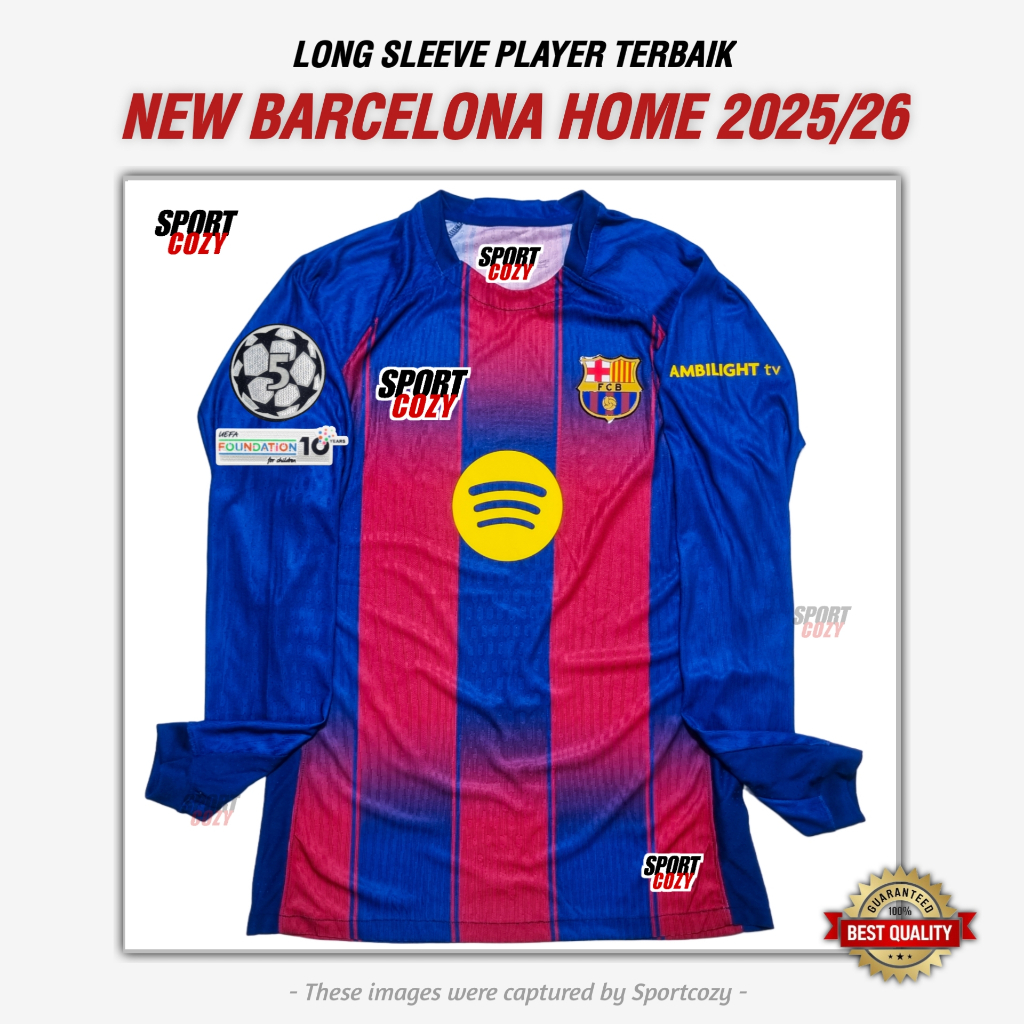 (PLAYER ISSUE LONG SLEEVE) JERSEY BRC HOME NEW SEASON 2025/2026 JERSEY PLAYER ISSUE TERBAIK