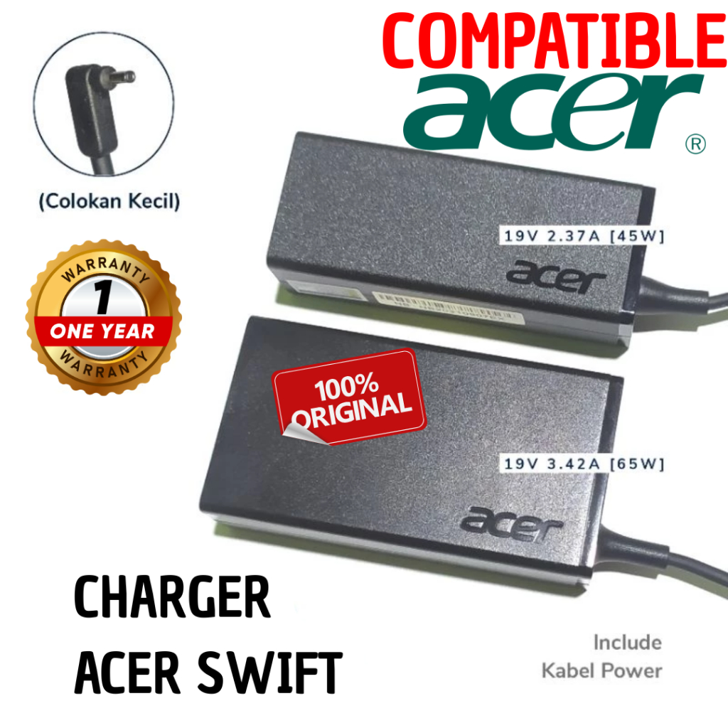 Adaptor Charger Laptop Acer Swift 3  SF314-51 SF314-54 SF314-51-52D