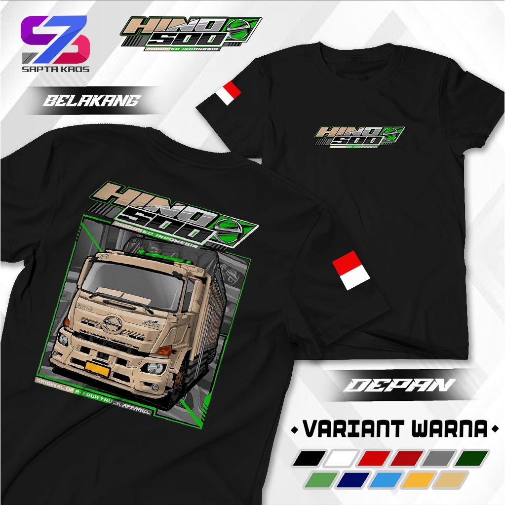 SPT541 KAOS DRIVER HINO 500 TERBARU - T SHIRT DRIVER HINO 500 MURAH - KAOS PRIA COD SEHARI JADI