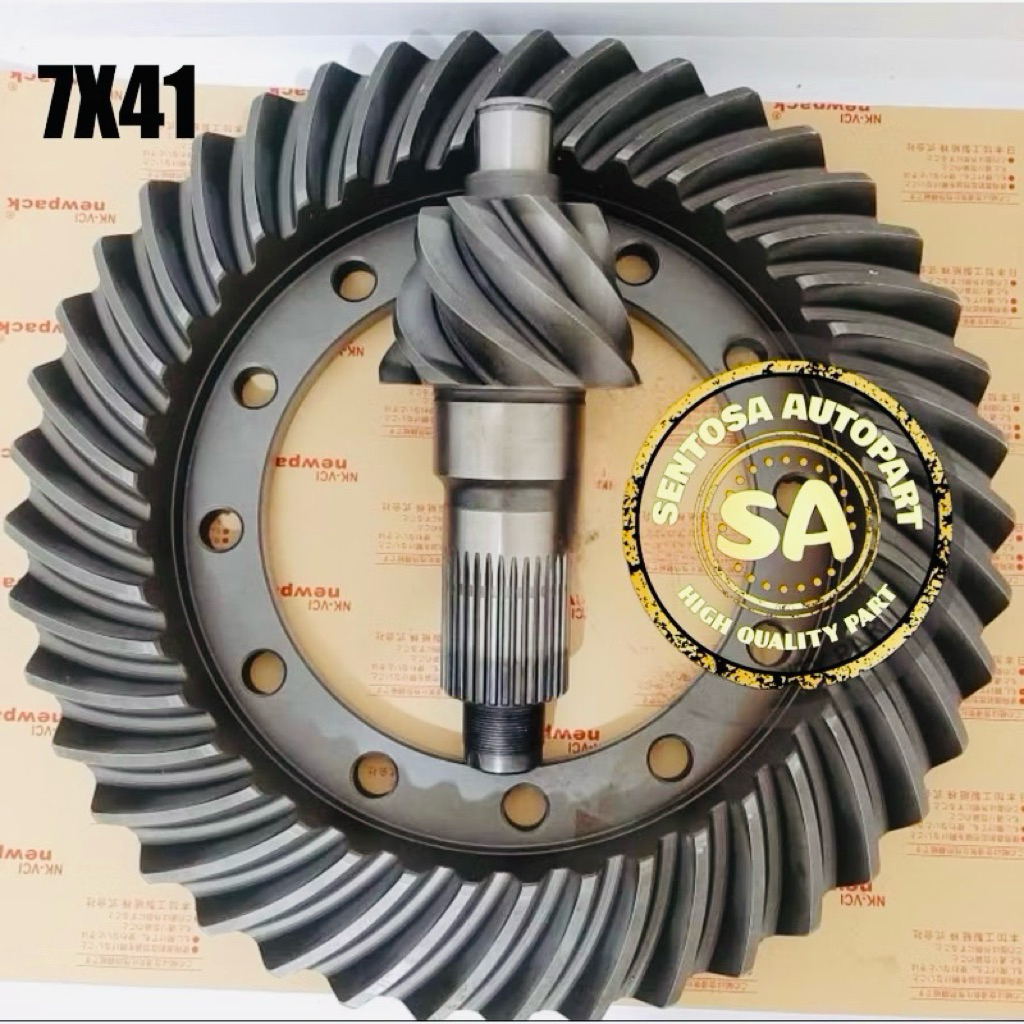 GEAR SET BELAKANG 7X41 GIGI SURI 34 HINO LOHAN CROWN WHEEL HINO LOHAN REAR RR  ( 41201-3790 )