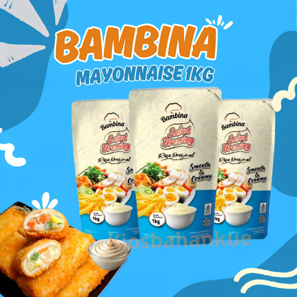 

Bambina Salad Dressing Mayo Mayones (1Kg Pouch)