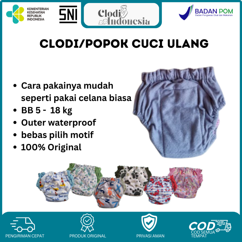 CLODI AIO BIG SIZE CLODI PANT CLODI BIGSIZE CLODI POPOK CELANA CLODI BAYI POPOK BAYI POPOK CUCI ULAN