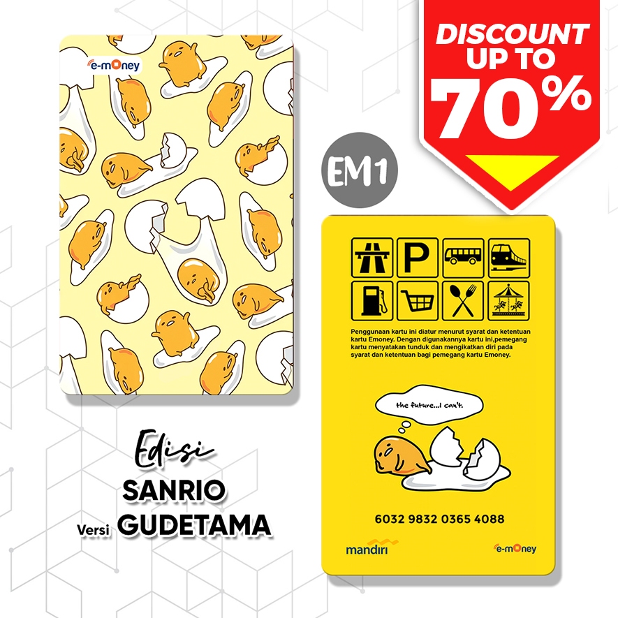 Emoney Sanrio Ver GUDETAMA /Tap Cash Flazz Brizzi Tapcash