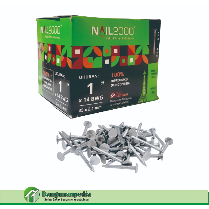 PAKU GRC NAIL 2000 / PAKU GYPSUM / PAKU GIPSUM / PAKU TRIPLEK 1 ONS 100 GRAM