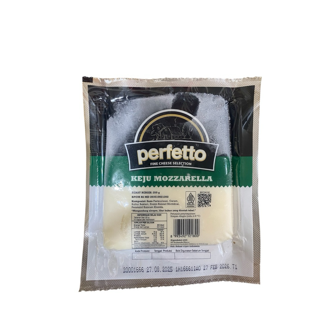 

Keju Mozarella Perfetto 250 gr