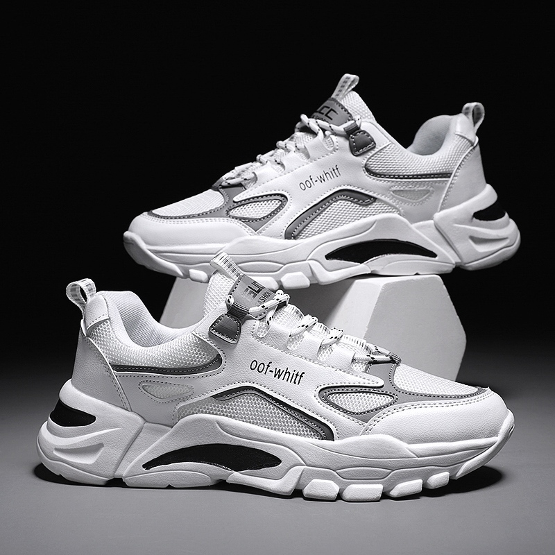 Sepatu Sneakers Pria Impor Tren Fashion Sepatu Kasual Sepatu Pria Sepatu Olahraga Putih Pria Sepatu 