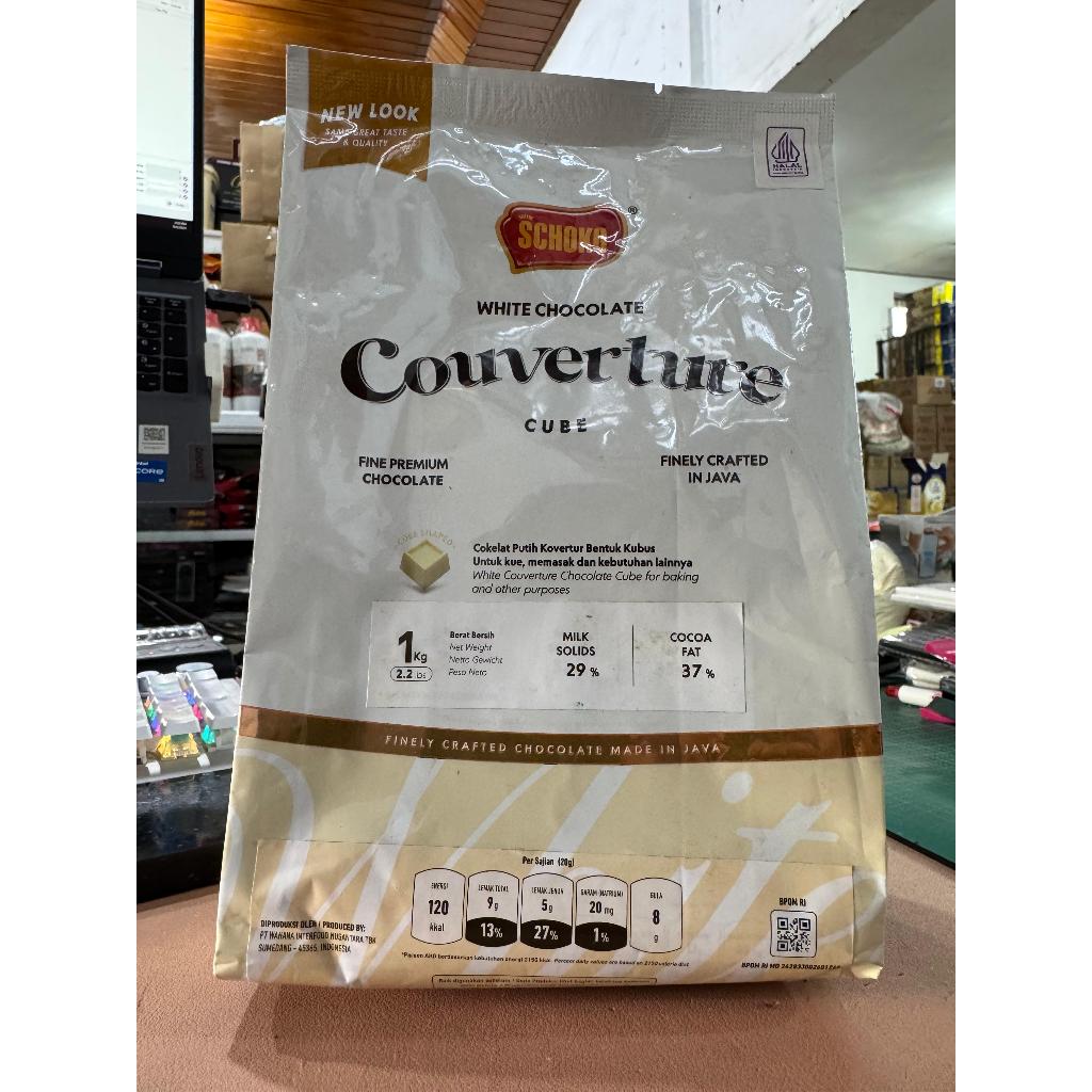 

Dark Couverture Cube WhiteSchoko / Schoko Cube White / White Couveture Schoko - 1 Kg