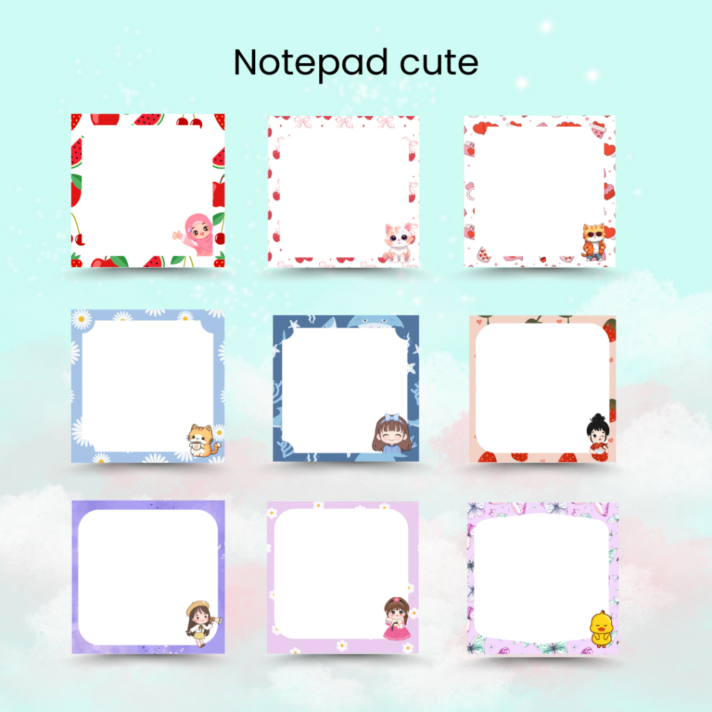 

Memopad Cute Aesthetic – 60 Lembar | Alat Tulis Lucu & Estetik