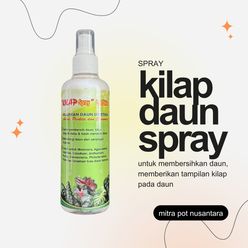 Kilap Daun Spray 250 ml Leafshine Mengkilapkan Daun Tanaman Hias