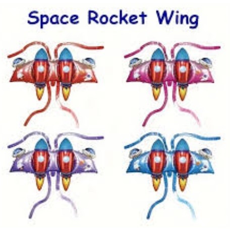 Balon Foil Sayap: Roket Astronot 2