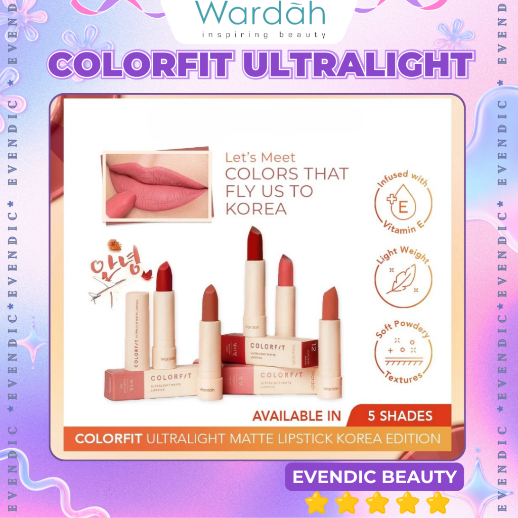 READY Wardah Colorfit Ultralight Matte Lipstick | Lipstik | BPOM | ORIGINAL
