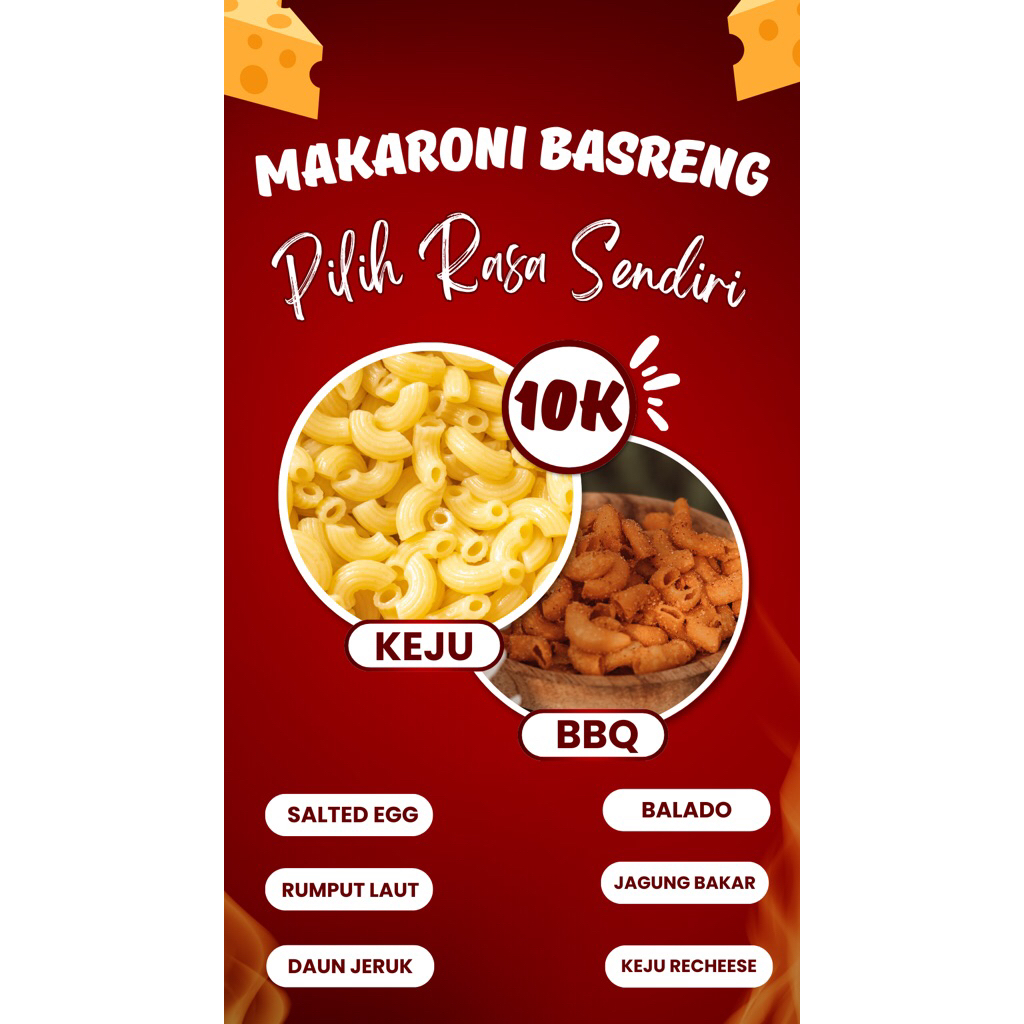 

Basreng, Makaroni, Pilus, Usus Ayam Crispy (Beda Tempat Pengemasan)