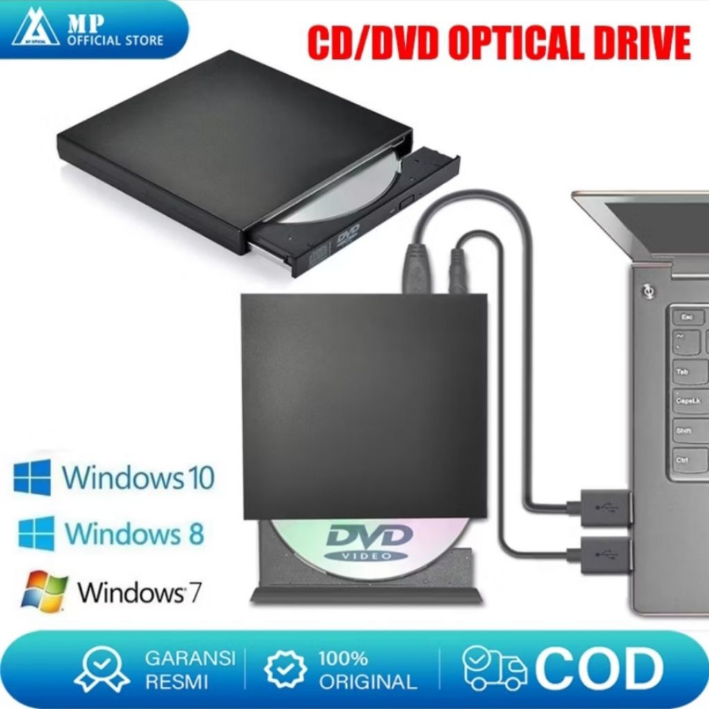 DVD-ROOM / CD Eksternal untuk Laptop / PC