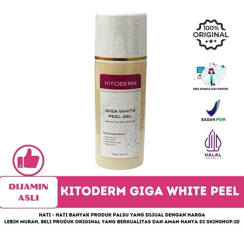 kitoderm peeling GA 20% / giga white peel gel / LA 20% / LA 30% / LA 40% / acne peel / melano peel