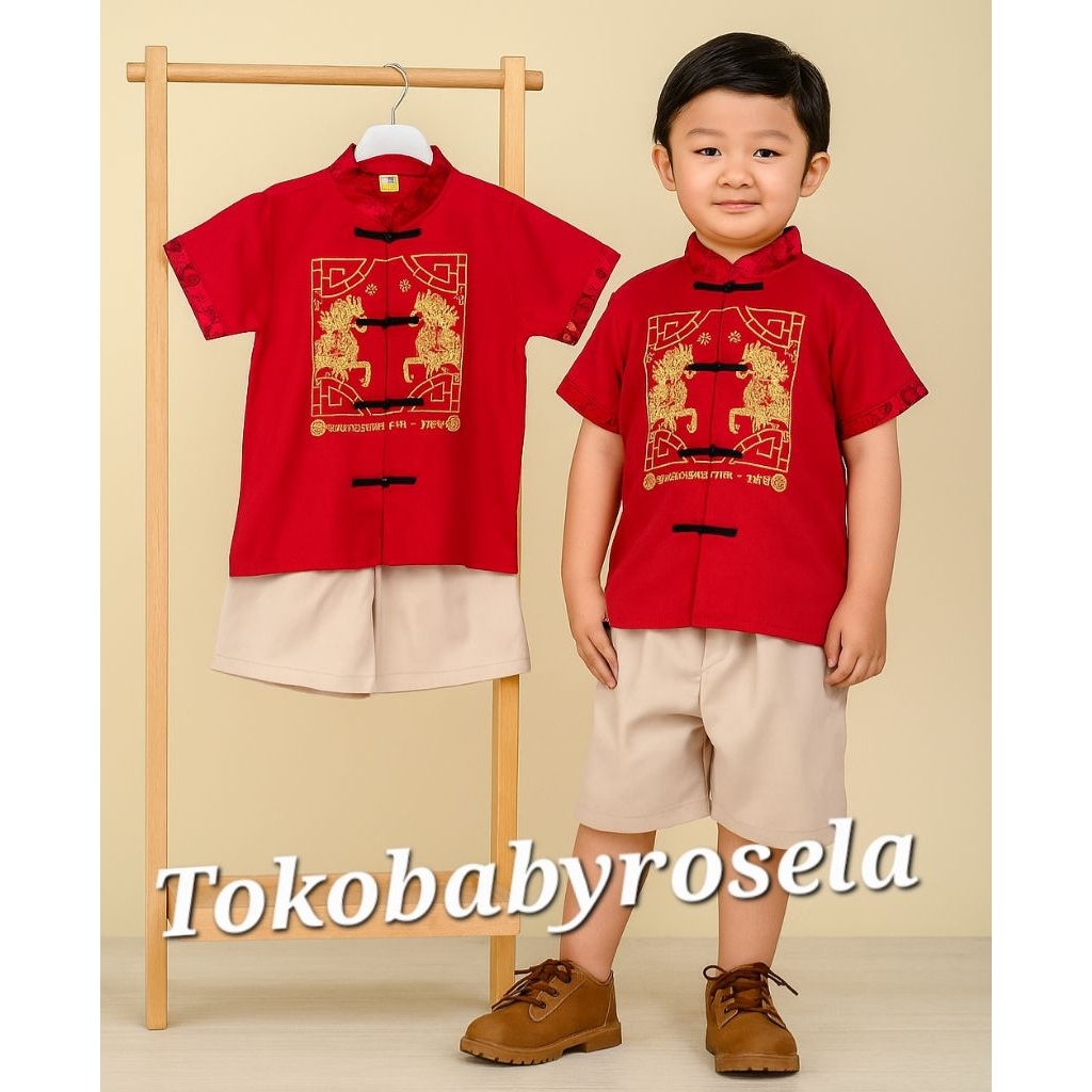 BAJU IMLEK CHEONGSAM ANAK LAKI LAKI