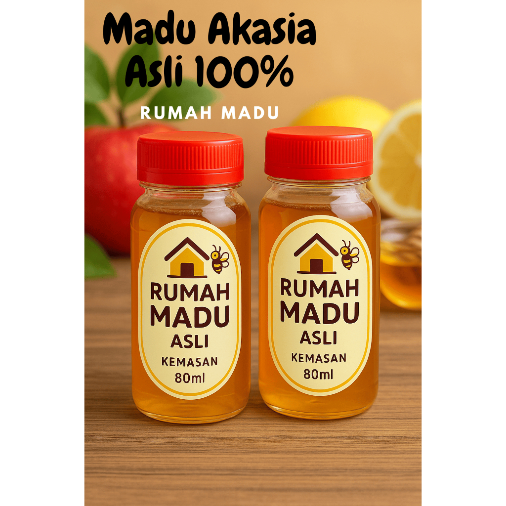 

Madu Akasia Asli 80ml – Madu Murni Manis Ringan Sehat untuk Daya Tahan Tubuh