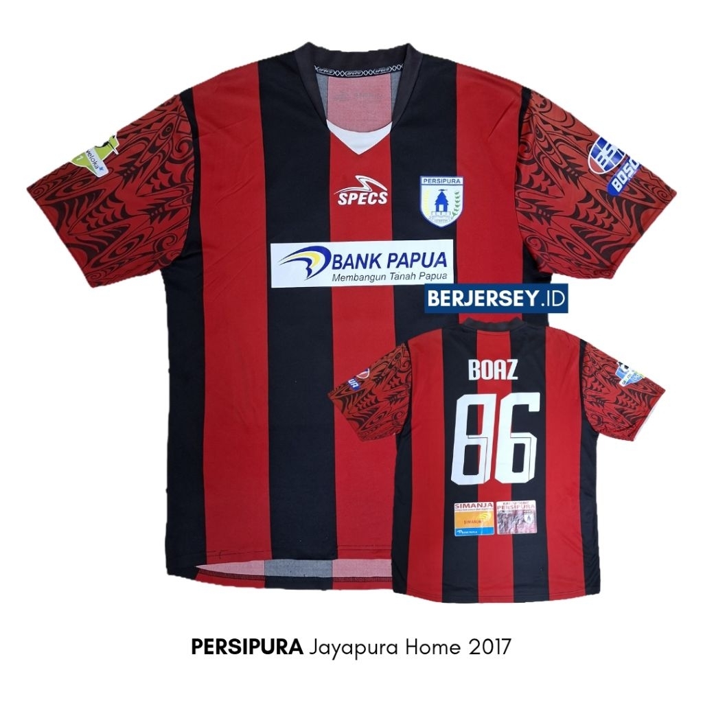 Jersey Persipura Jayapura Home 2017 Boaz Solossa