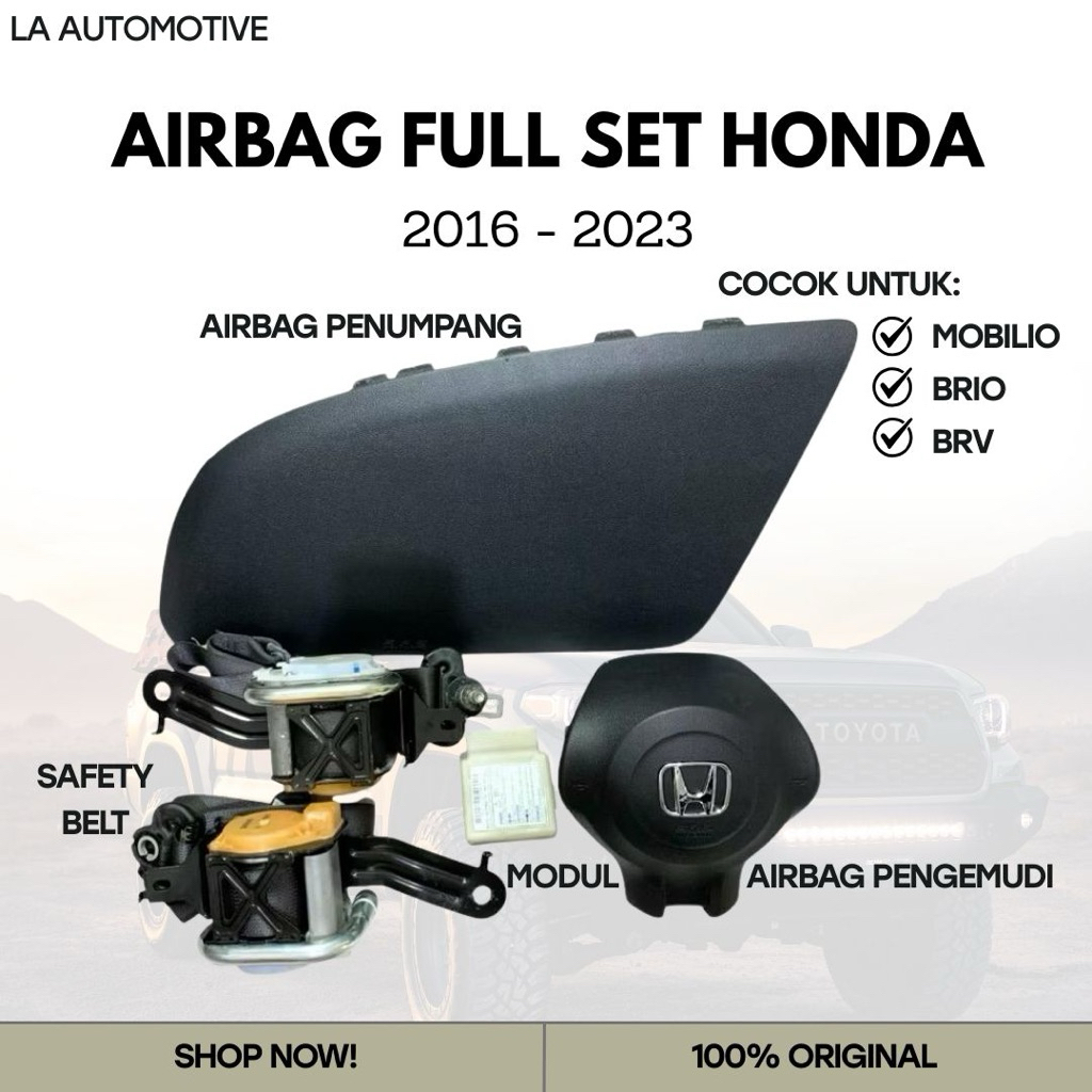 AIRBAG FULL SET HONDA MOBILIO BRIO BRV 2016-2023