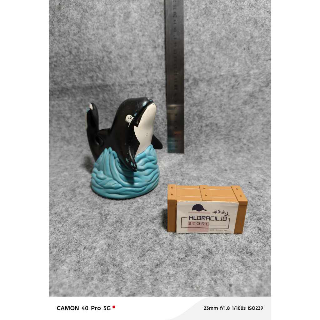 Aldracil Mainan Hewan Laut Figure Paus Orca ALF06