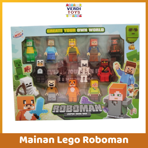 [COD] Mainan Lego Roboman Super Hero Box Series Minicraf