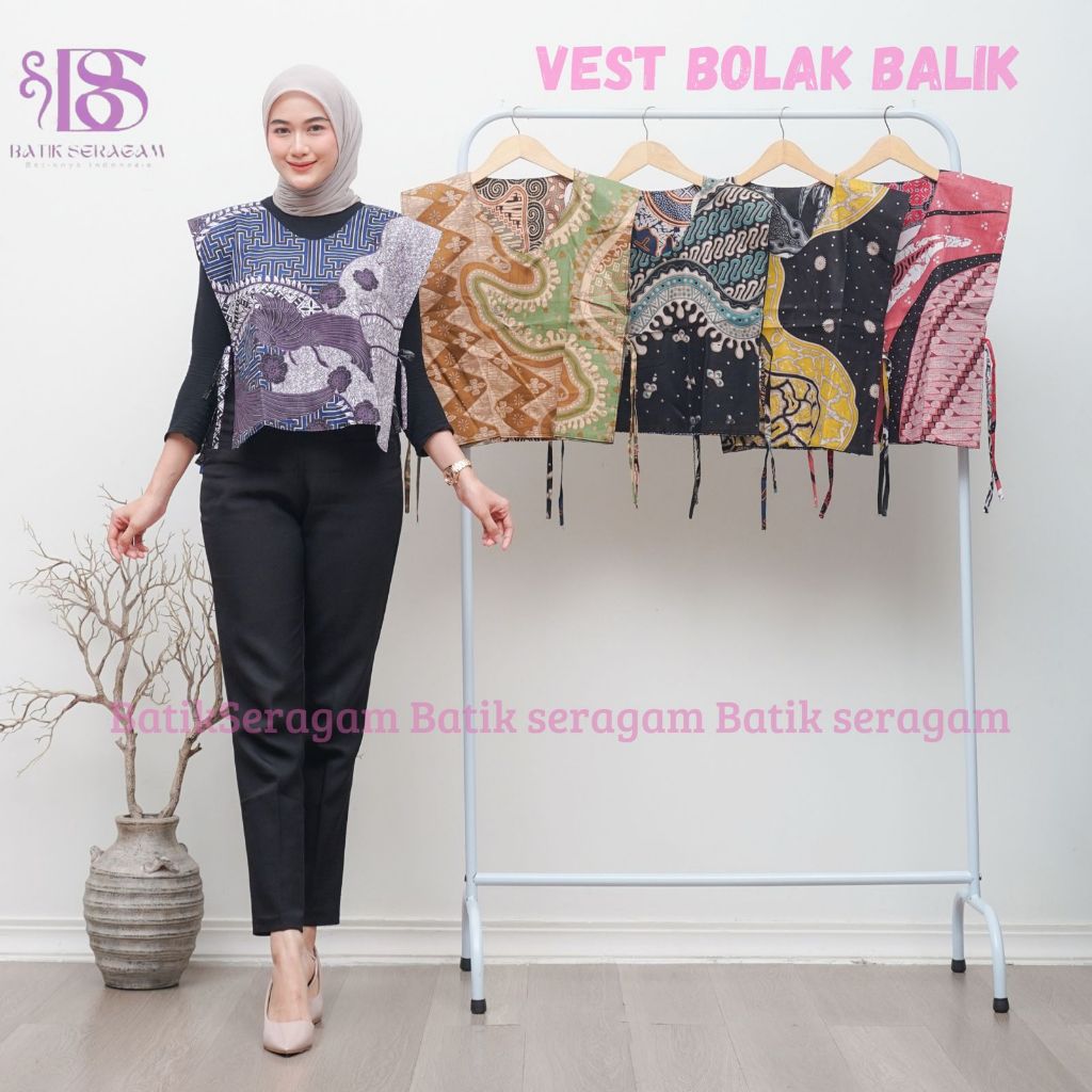 VEST BATIK (Vest batik bolak - balik)