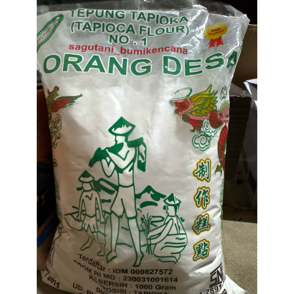 

Tepung Tapioka Sagutani Bumi Kencana Cap Orang Desa 1000 Gram