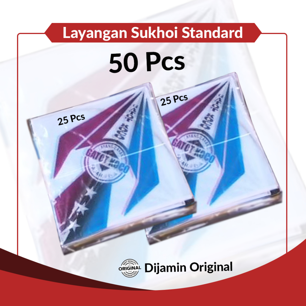 Layangan Sukhoi Standard - isi 50 Pcs