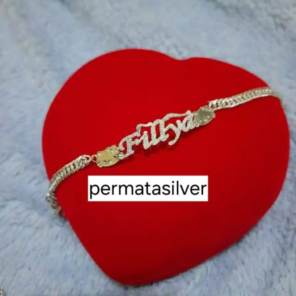 Gelang Tangan Nama perak
