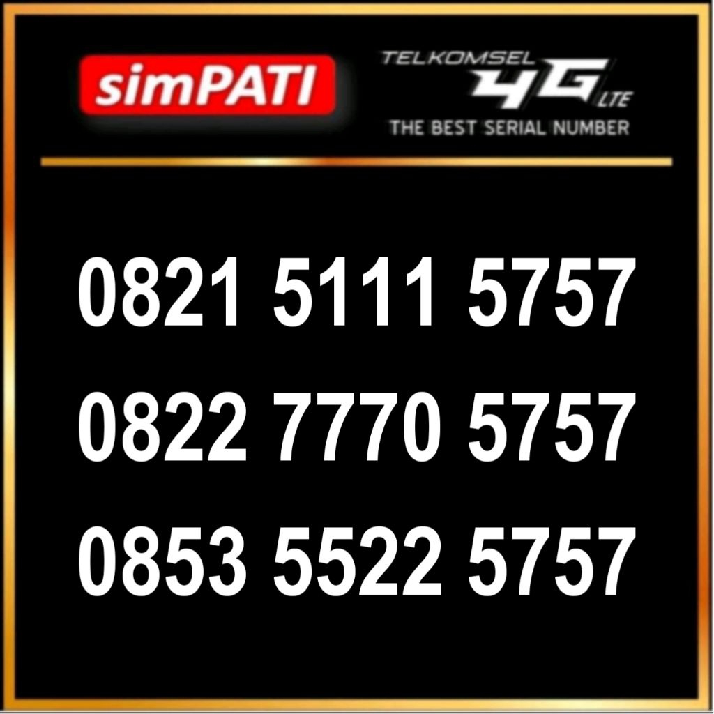 KARTU PERDANA TELKOMSEL SIMPATI CANTIK TAHUN MAJU MAJU 0812 1988 5757