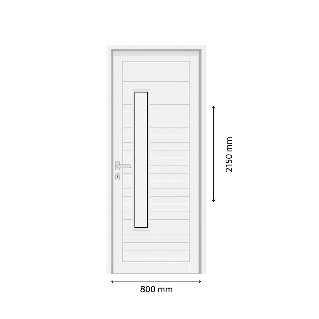 pintu aluminium panel custom