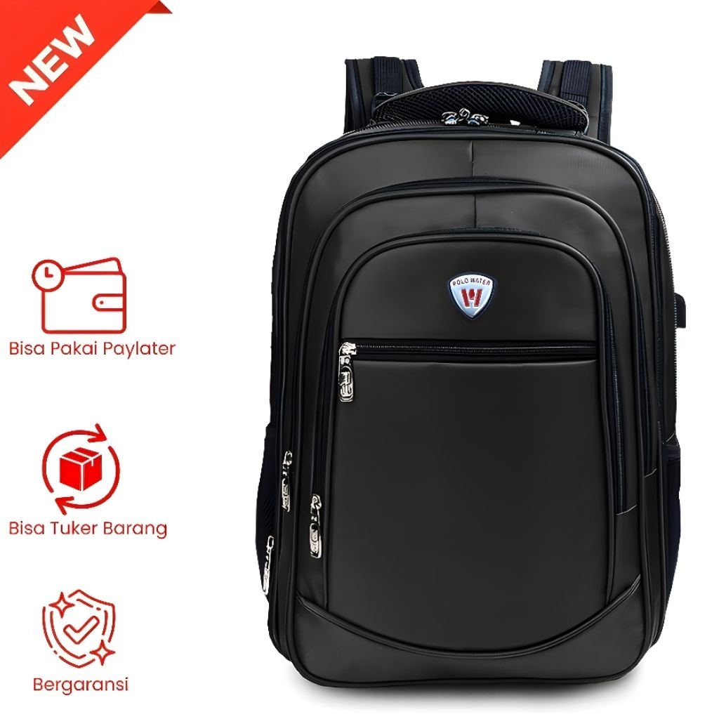 Tas Ransel Pria Polo Original 100% Ransel Kerja POLO Original Import 18 Inch/Promo Tas Ransel Kerja 
