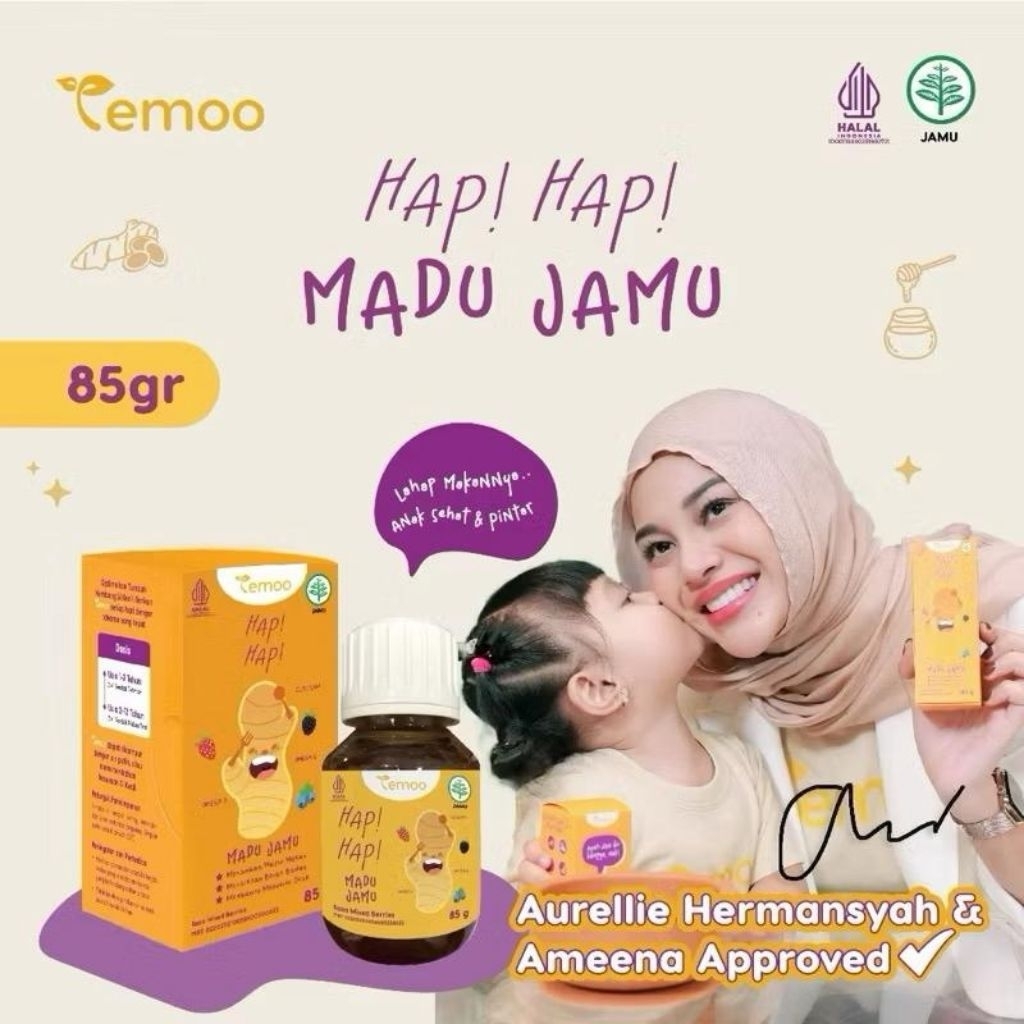 

Madu Kesehatan Temoo Hap Hap Vitamin Tumbuh Kembang Sikecil Paket 1 Box 85g